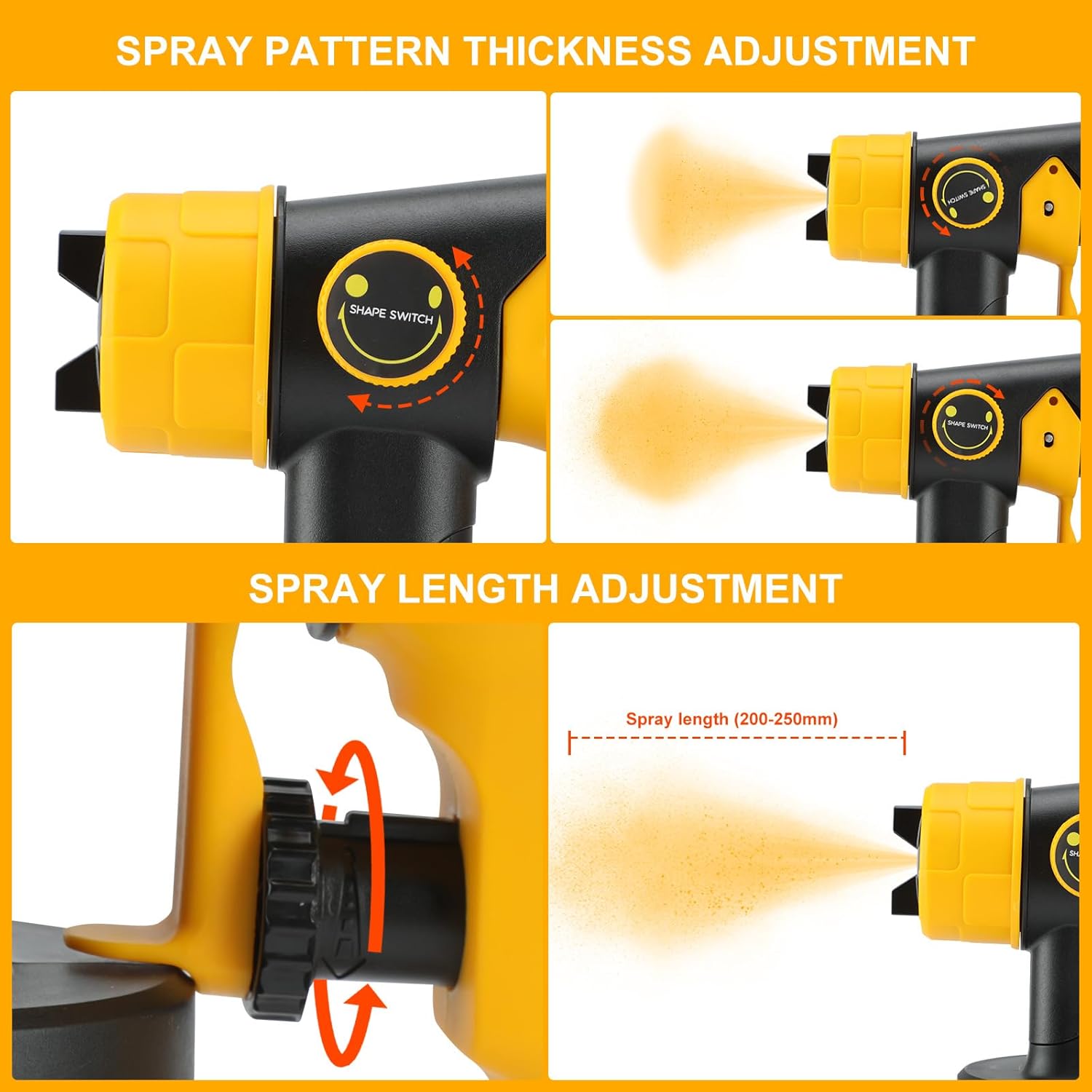 Paint Sprayer for Dewalt 20V MAX Battery 200W Cordless Paint Sprayer CinusLinus